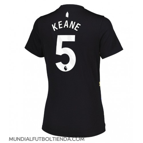 Camiseta Everton Michael Keane #5 Tercera Equipación Replica 2025-26 para mujer mangas cortas